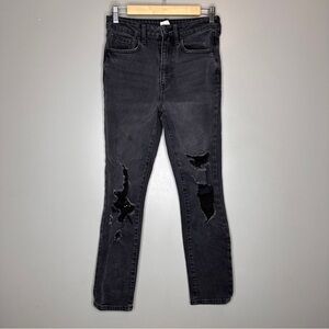 No boundaries distressed black skinny jeans